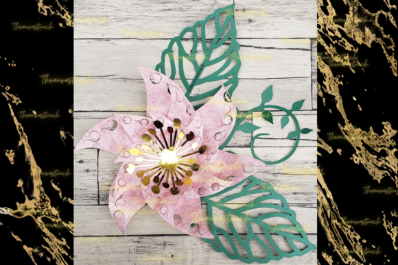 Auras Paper Flower Template for Paper Flowers