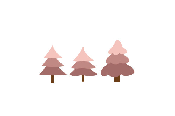 Boho Christmas Tree Set for Festive Branding