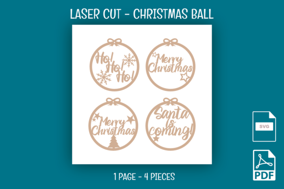 Christmas Ball - Laser Cut for Winter Amp Designs