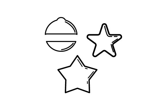 Christmas Ornaments Monogram for Branding and Design Projects