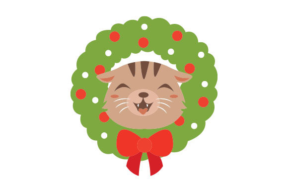 Cute Cat in a Christmas Wreath Embroidery Review