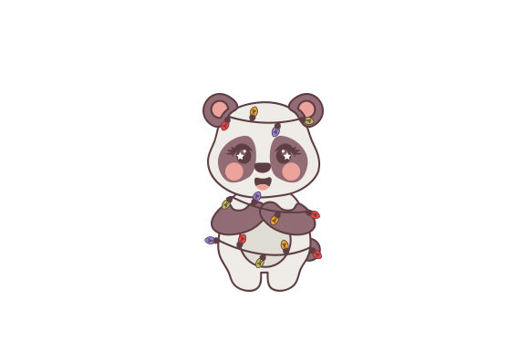 Kawaii-style Christmas Panda Design Review