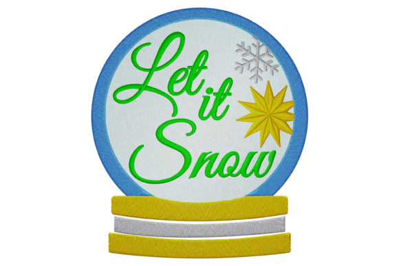 Let It Snow Crystal Ball for Christmas Branding
