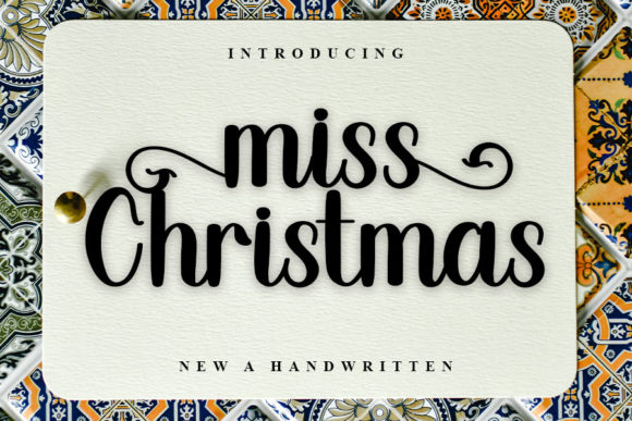 Miss Christmas Script Amp for Cricut and Handmade Projects
