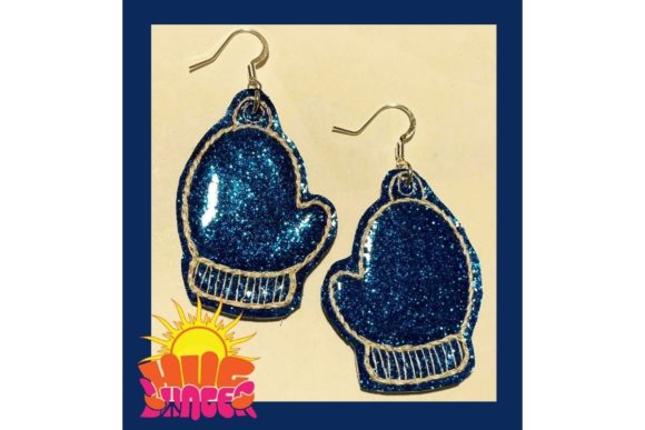 Mitten Earrings for Christmas Blog Design