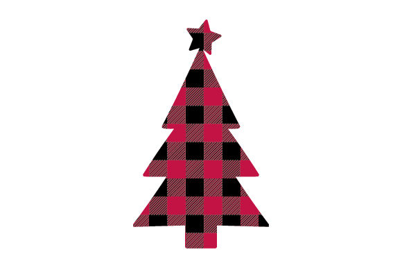 Plaid Christmas Tree for Festive Branding