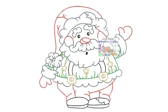 Santa Multicolor Character for Christmas Marketing