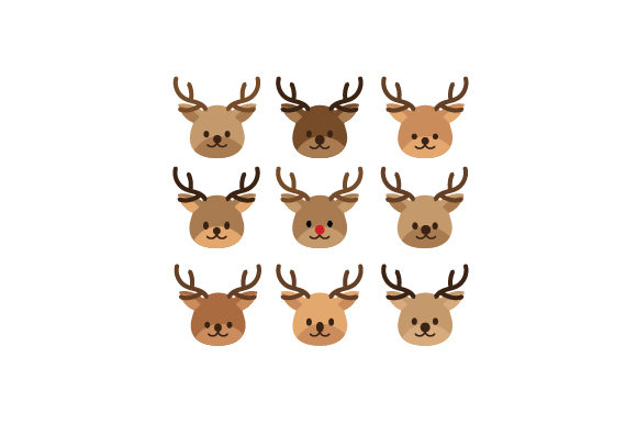 Santa's Reindeers for Christmas Branding