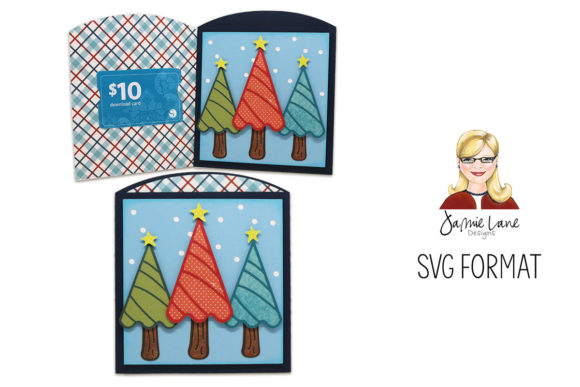 Trees Gift Card Envelope for Christmas Design